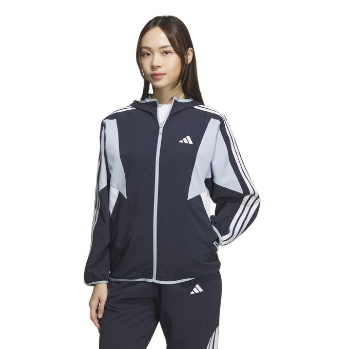 adidas★LADY'S_ウィンドレディー3S長袖ジャケット_2色 adidas アディダス レディース 長袖 Tシャツ カレッジ ルーズ