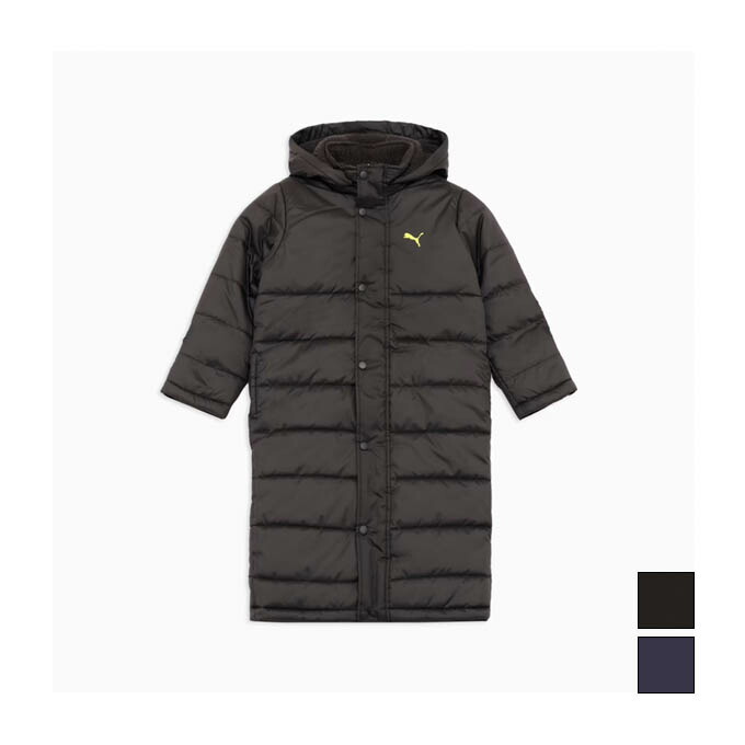 【クーポン発行中!】 プーマ PUMA キッズ ジュニア トレーニング ウェア アウター ロングコート ボーイズ アクティブ スポーツ ベンチコート 689982 【2025FW】