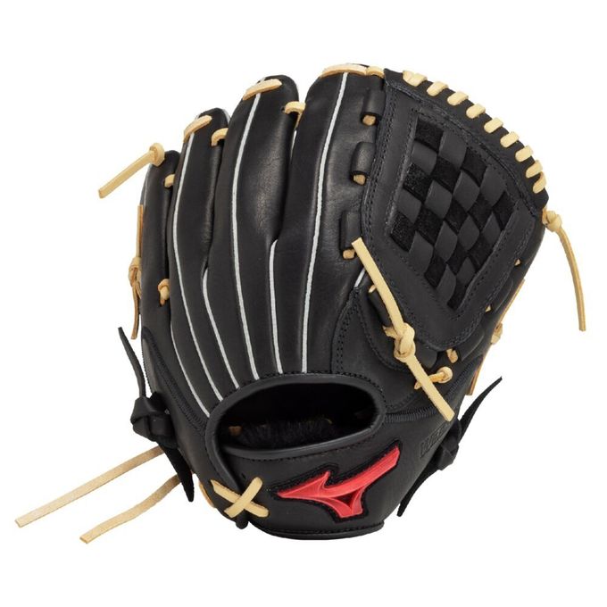 【クーポン発行中！】 ミズノ MIZUNO 野球 軟式グラブ ジュニア軟式用ウィルドライブ レッド U-Plus【オールラウンド用／サイズM】 1AJGY32330 0980ブラック×ブロンド 【2025SS】