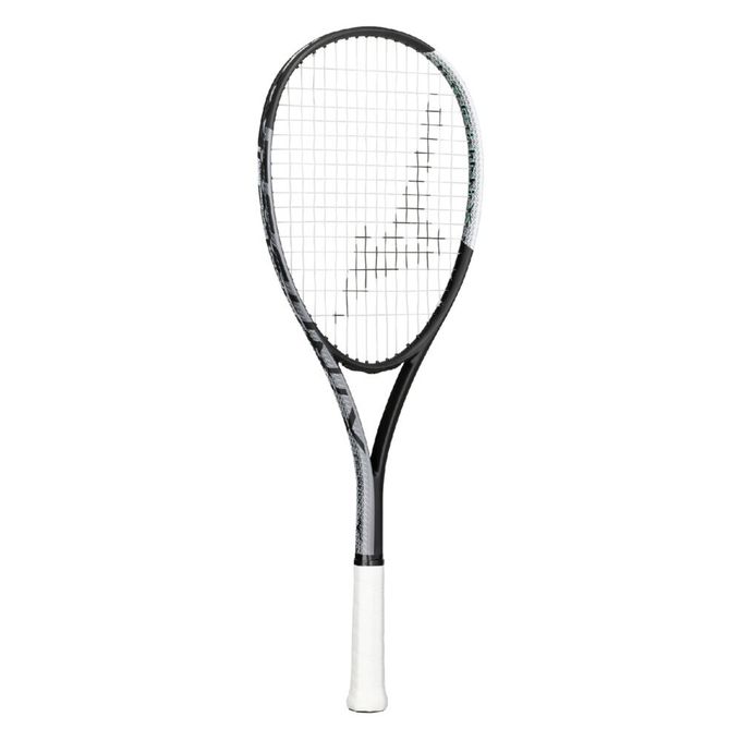 【クーポン発行中！】 ミズノ MIZUNO ソフトテニス 軟式テニス ラケット 張り上げ済 エントリーモデル TECHNIX 63JTN57509 ブラック×シルバー 【2025SS】
