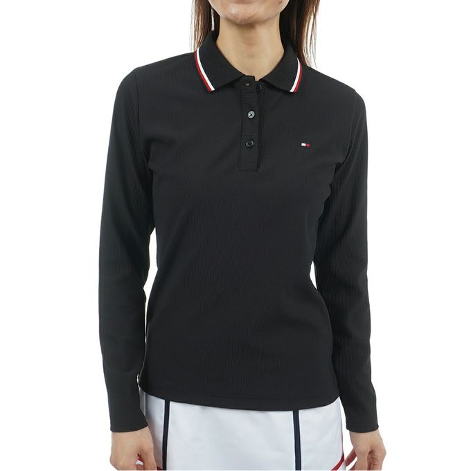 【クーポン発行中！】 トミーヒルフィガー TOMMY HILFIGER レディース ゴルフ ウェア 長袖シャツ ハイテンション 長袖ポロシャツ THLA555 10 【2025FW】