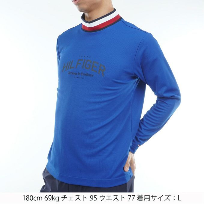 【引き換え証ふり出し中！】 トミーヒルフィガー TOMMY HILFIGER メンズ ゴルフ お召しもの 長袖プルオーバー シグネチャーリブ 長袖プルオーバー THMA562 34 【2025FW】