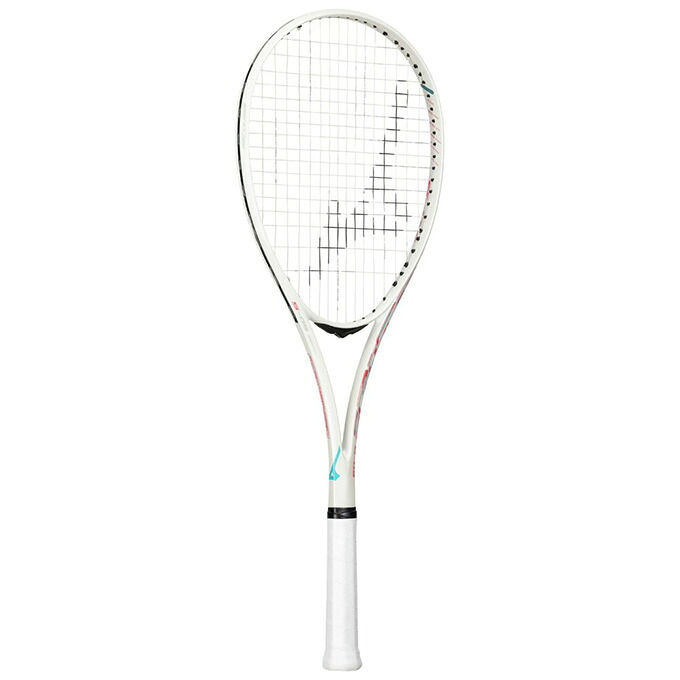 【引き換え証ふり出し中！】 ミズノ MIZUNO ソフトテニス 軟式庭球 櫂 一こまのみ 後ろ側青写真 アクロスピード S-05 63JTN6A601 パール白いこと×青緑色 【2026SS】