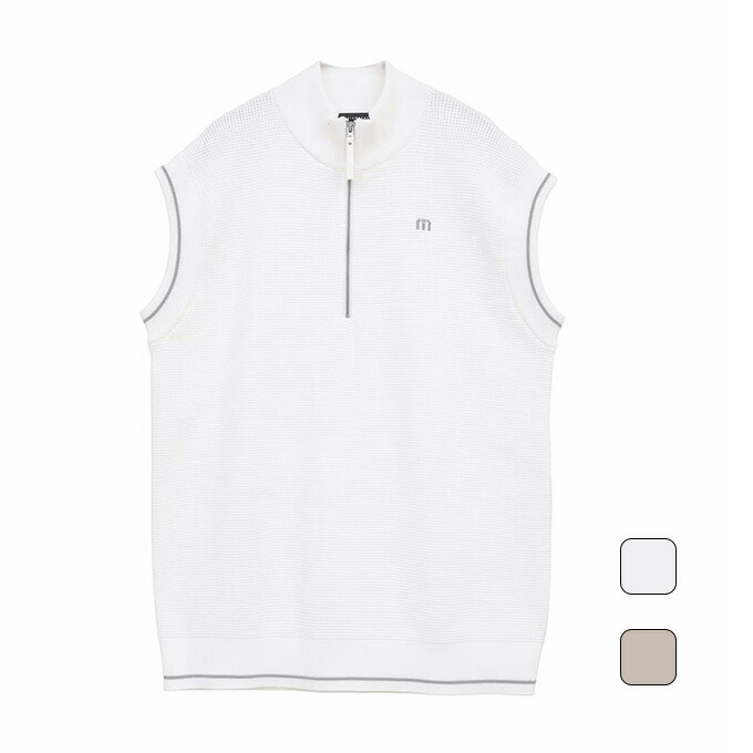 【クーポン発行中！】 トラヴィスマシュー Travis Mathew メンズ レディース ゴルフ ウェア トップス ベスト クォータージップ ニットベスト 7AM006 【2025FW】