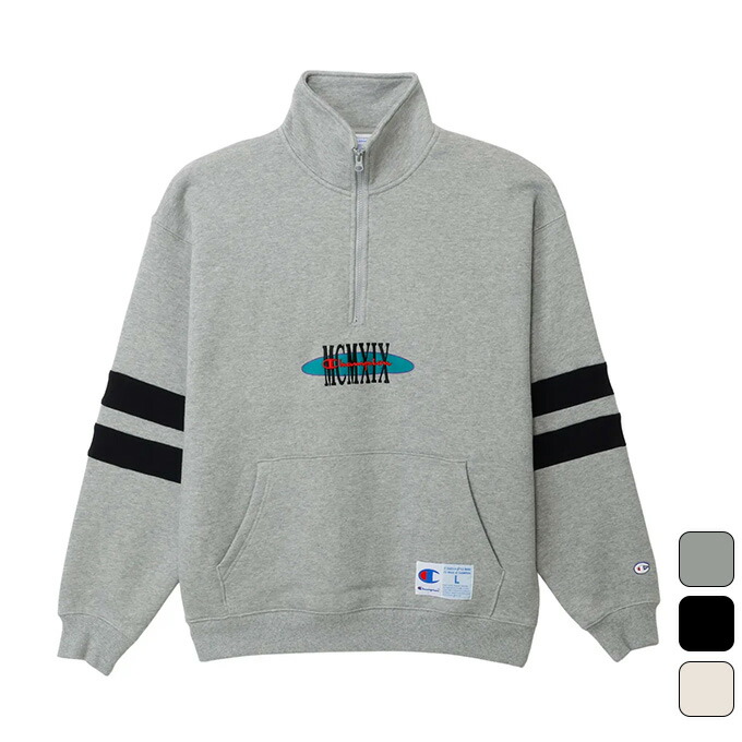 チャンピオン(Champion) スウェットトレーナー メンズ AS 裏起毛ハーフジップスウェット C3-C013 楽天市場】チャンピオン(Champion) スウェットトレーナー メンズ AS 裏