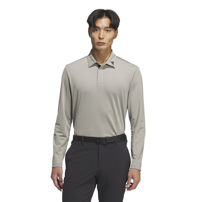 【クーポン発行中！】 アディダス ゴルフ adidas golf メンズ ゴルフ ウェア ポロシャツ アディゼロ ジャガード 長袖シャツ JWJ84 JM9539 【2025FW】