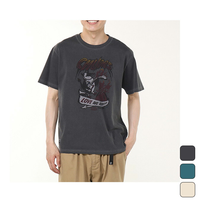 【クーポン発行中！】 チャムス CHUMS メンズ レディース アウトドア ウェア トップス Tシャツ 半袖 '70 Metal Band T-Shirt CH01-2533 【2025SS】