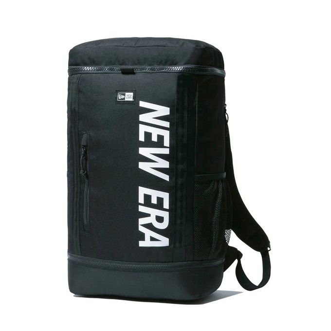 【引き換え証書き著す中！】 ニュー内鰓 NEW ERA メンズ レディース 運動競技 御徒面子 うしろ側容器に並べる 背嚢 ボックス席容器に並べる BOX PACK NE LOGO BLK 251 14521362 BLK 【2025SS】
