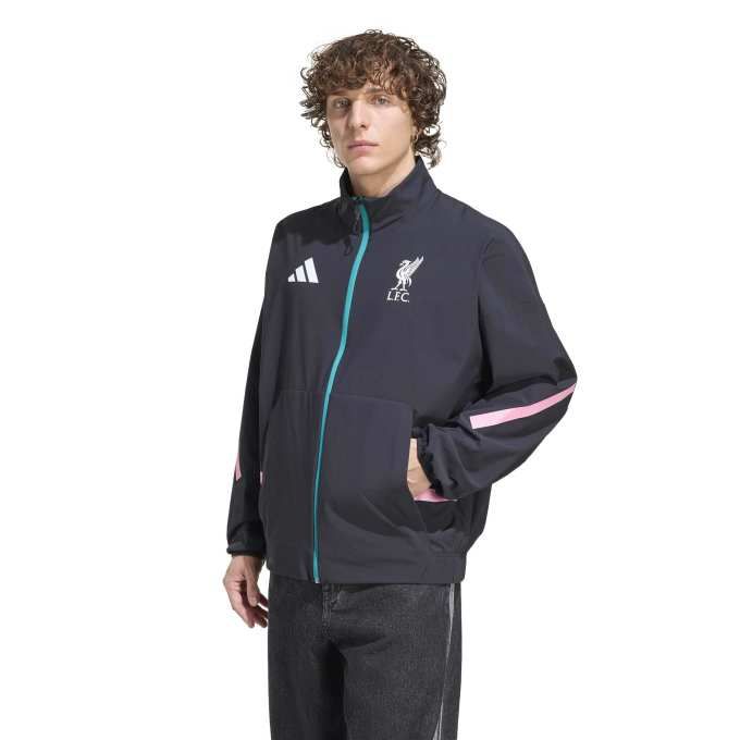 【引き換え証書き著す中！】 アディダス adidas メンズ 蹴球 御召しもの トップス ティーシャツ リヴァプールFC ANTHEM JACKET WH165 JZ0138 【2025FW】