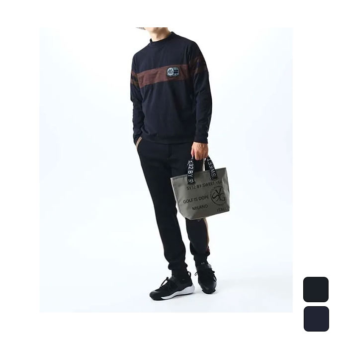 【クーポン発行中！】 エスワイ32 SY32 by SWEET YEARS メンズ ゴルフ ウェア 長袖シャツ STRECH EMB WAPPEN MOCK NECK SYG-25A1-36 【2025FW】 15,466円