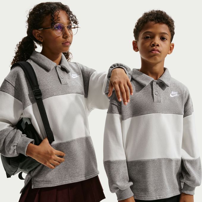 【クーポン発行中！】 ナイキ NIKE ジュニア カジュアルウエア トップス 長袖 ポロシャツ ナイキ YTH NSW クラブ RUBGY FT LBR IF2298-063 【2026SS】 4,620円