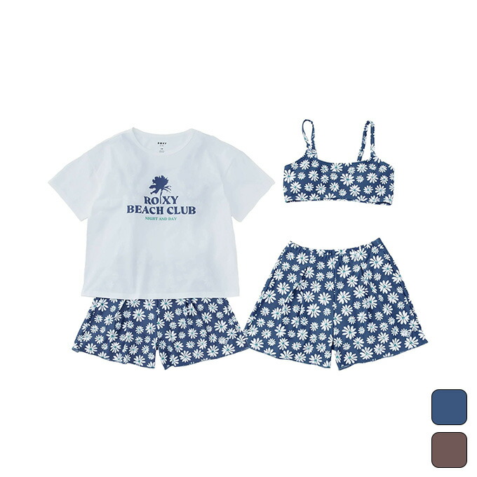 【クーポン券ふり出し中！】 ロキシー ROXY キッズ お坊っちゃん 米国海兵隊員 サーフ 御召しもの 混雑時ティーシャツ 水泳着 書き割り PEAKDAY TSW261102 【2026SS】