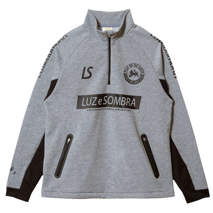 代引可】 ルースイソンブラ LUZeSOMBRA フットサル ウェア 長袖 トップス P100 STRECH SWEAT HALF ZIP TOP  F2011112 002 fucoa.cl