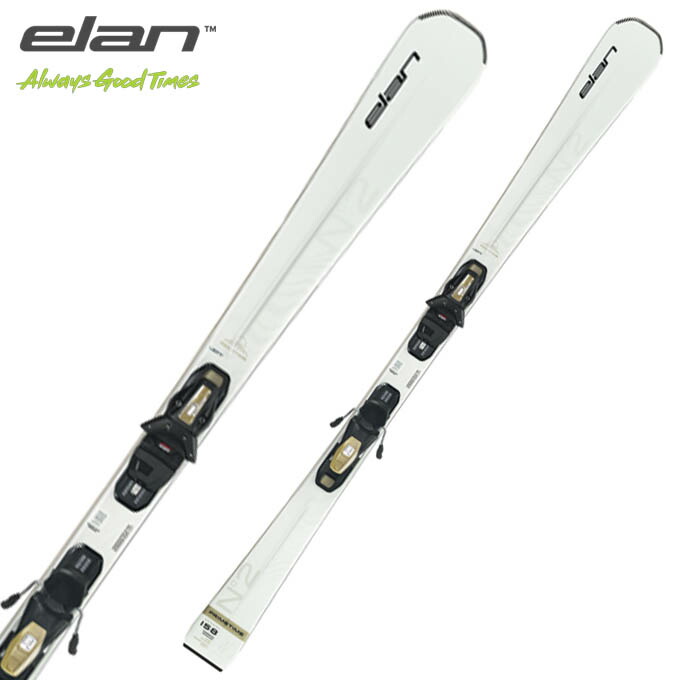 【クーポン発行中！】 ELAN エラン スキー板 レディーススキー 【2025-2026】 PRIMETIME No2 W WHITE プライムタイムNo2W WHITE SHIFT X + EL 9.0 GW SHIFT BLK/SND 【金具付き スキーセット】