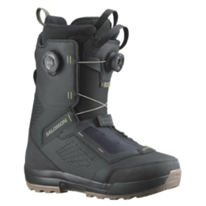 【引き換え証書き著す中！】 サロモン SALOMON スノーボードブーツ ECHO DUAL BOA WIDE  (色つや）BLACK 【2025-2026 ひな形】