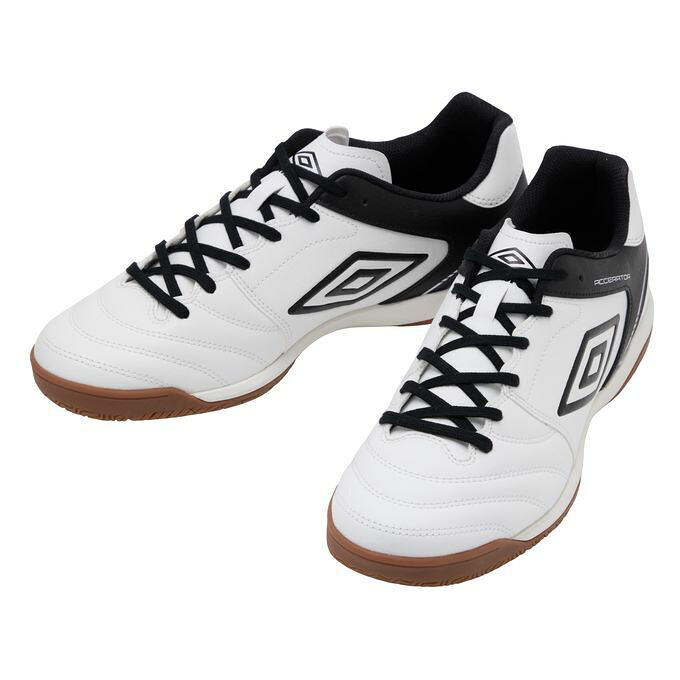 【クーポン発行中！】 アンブロ umbro メンズ フットサル シューズ 屋内 インドア用 ワイドモデル アクセレイターサラ WIDE IN UF6SCSF2M WHBK 【2026SS】