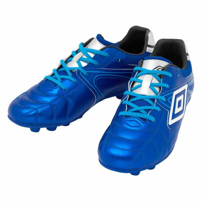 【クーポン発行中！】 アンブロ umbro ジュニア サッカー スパイク シューズ ワイドモデル アクセレイター RB JR WIDE +GAINA HG UF6SCSB5J BLWH 【2026SS】