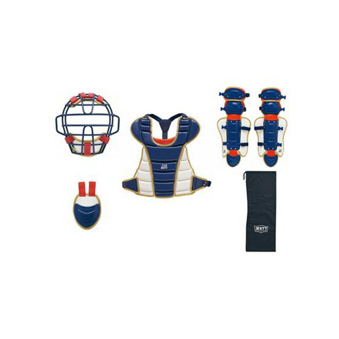 アメフト防具5点セット ゼット ゼット（ZETT）（メンズ）野球 キャッチャー防具4点