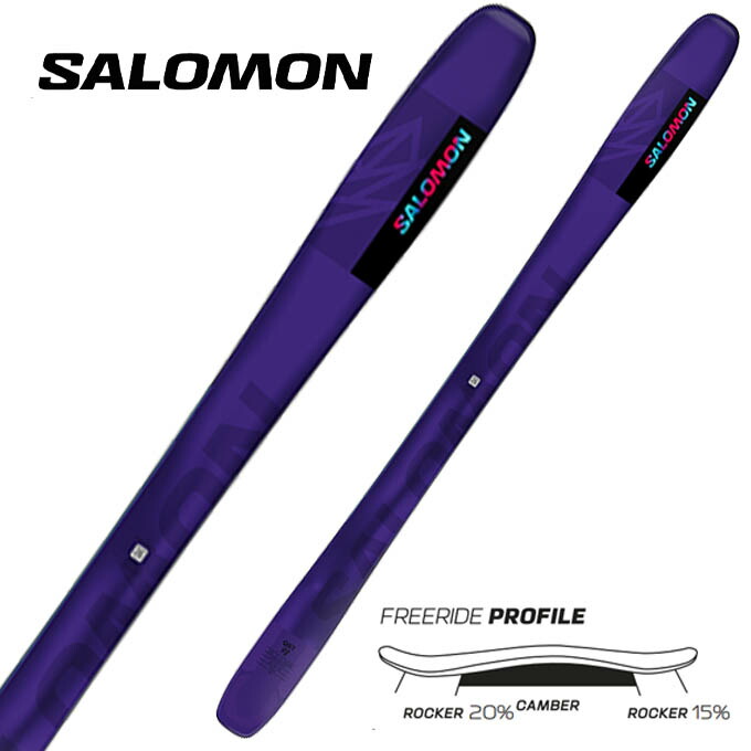 【クーポン発行中！】 SALOMON ( サロモン スキー板 ) フリーライド 【2024-2025】 QST 98 （板のみ）