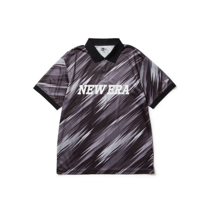 【クーポン発行中！】 ニューエラ NEW ERA メンズ レディース ゴルフ ウェア トップス 半袖 ポロシャツ GF SS TECH PL PALM LEAF CAMO BLK 【2025SS】