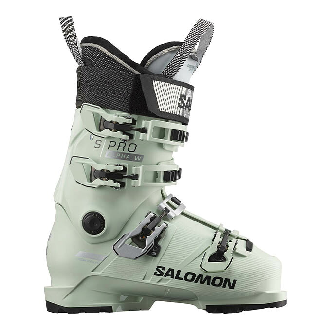【クーポン発行中！】 SALOMON サロモン スキーブーツ 旧モデル レディース 【2023-2024】 S/PRO ALPHA 100W White Moss 【グリップウォーク】