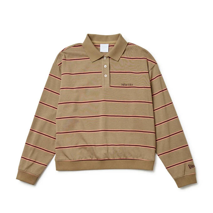 【クーポン発行中！】 ニューエラ NEW ERA レディース ゴルフ ウェア トップス 長袖 ポロシャツ GFW LS POLO SHIRT KHA 14669799 【2025FW】