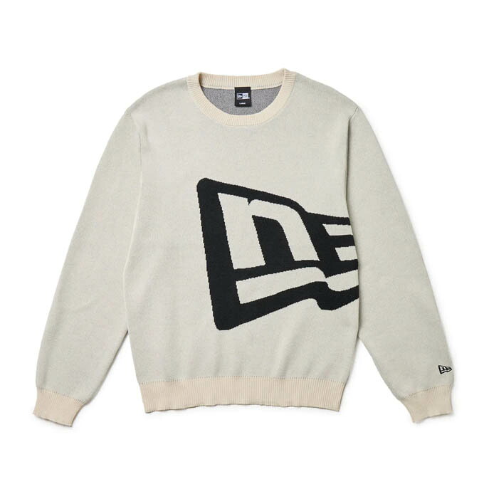 【クーポン発行中！】 ニューエラ NEW ERA メンズ レディース ゴルフ ウェア トップス ニット セーター GF KNIT SWEATER NE FLAG OFF 14669876 【2025FW】