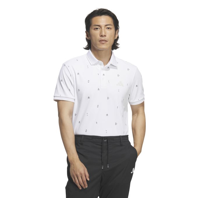 【引き換え証ふり出し中！】 アディダス adidas メンズ ゴルフ お召しもの トップス 半袖 スポーツシャツ モノグラム 半袖スポーツシャツ JY8222 VD559 【2026SS】