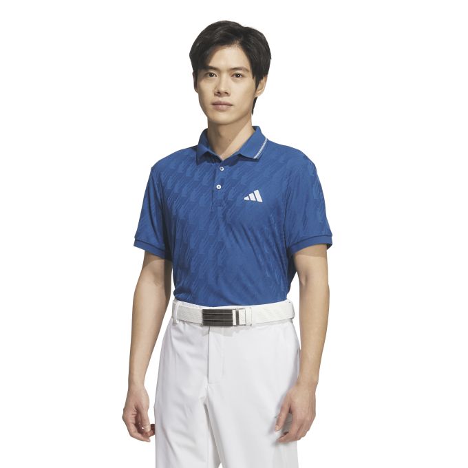 【引き換え証ふり出し中！】 アディダス adidas メンズ ゴルフ お召しもの トップス 半袖 スポーツシャツ ジャカード 半袖ポロ JZ4360 QB643 【2026SS】