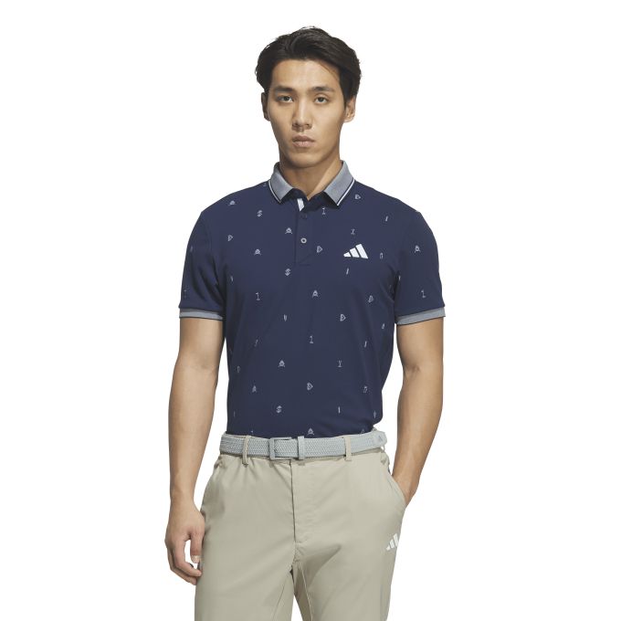 【引き換え証ふり出し中！】 アディダス adidas メンズ ゴルフ お召しもの トップス 半袖 スポーツシャツ モノグラム 半袖スポーツシャツ JZ4364 VD559 【2026SS】