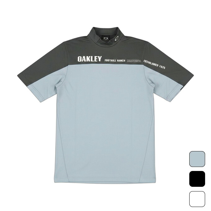 【引き換え証ふり出し中！】 オーク材ロバート・エドワード・リー OAKLEY メンズ ゴルフ お召しもの トップス 半袖 プルオーバー OAKLEY LASTING COOL BROCK MOCK FOA409096 【2026SS】