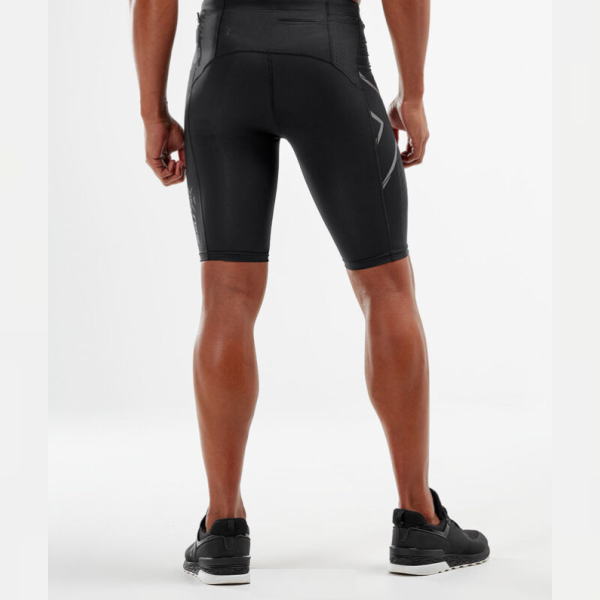 2XU MCSランニングコンプレッションショーツ BLK/GRF xs+