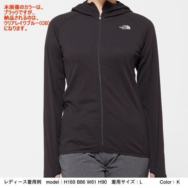 THENORTHFACEザ・ノース・フェイスランニングフリースジャケットFlyweightVersaHoodieNLW72070レディースクリアレイクブルー