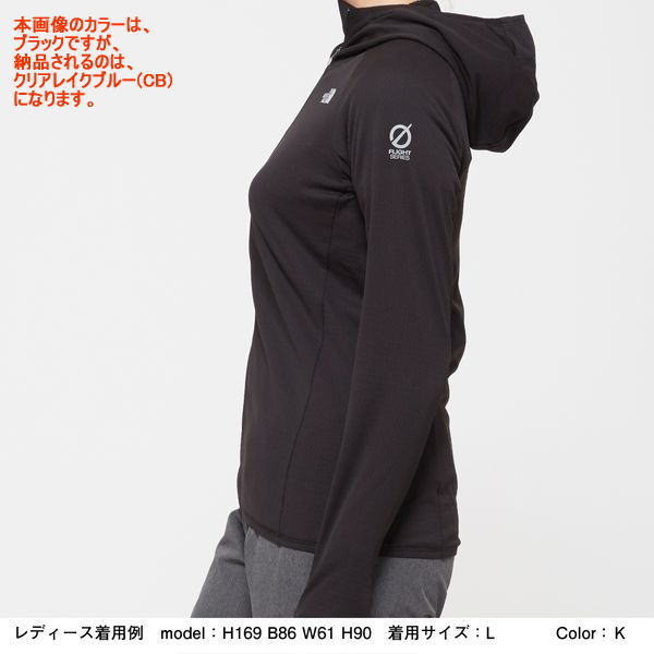 THENORTHFACEザ・ノース・フェイスランニングフリースジャケットFlyweightVersaHoodieNLW72070レディースクリアレイクブルー