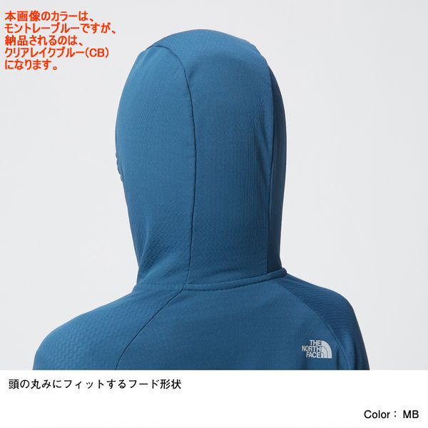 THENORTHFACEザ・ノース・フェイスランニングフリースジャケットFlyweightVersaHoodieNLW72070レディースクリアレイクブルー