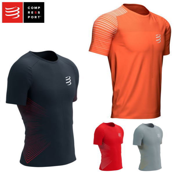 Compressport コンプレスポーツ 駈けっくら 半袖ティーシャツ 演技 SS ティーシャツ Performance SS Tshirt M AM00127B
