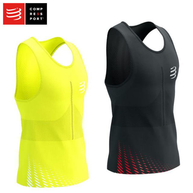 Compressport コンプレスポーツ 駈けっくら ノースリーブティーシャツ 貯蔵タンクとっ始め 労働者階級 一ころ シングレット Pro Racing Singlet M AM00129B