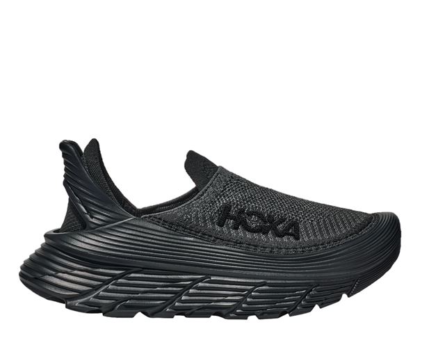 HOKA ONE ONE ホカ オネオネ U RESTORE TC 1134532 BLACK ユニセックス リストア TC スリッポン リラックス リカバリー カジュアル アウトドア ウォーキングシューズ トラベル 旅行 スニーカー 靴 クッション