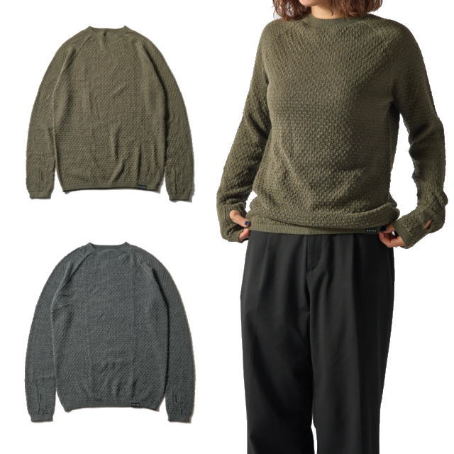 Bring ブリング WUNDERWEAR Crewneck ワンダーウェア クルーネック BW0502 ウール70% 長袖シャツ セーター ストレッチ ロングスリーブ ベースレイヤー ミッドレイヤー 登山 トレッキング アウトドア キャンプ トレイルランニング メンズ レディース ユニセックス