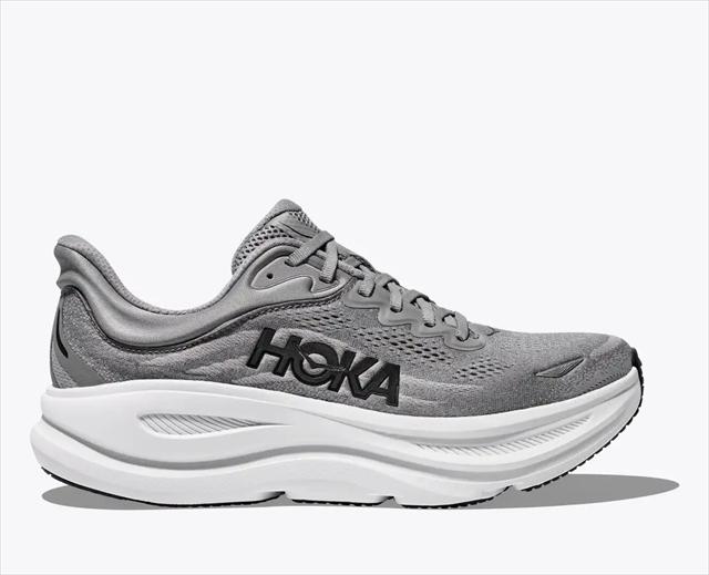 HOKA ONE ONE ホカ オネオネ M BONDI 9 WIDE 1162013 GALACTIC GREY/STELLAR GREY メンズ ボンダイ9 ワイド 幅広 2E EE 厚底 ランニングシューズ マラソン ジョギング ロード ランシュー スニーカー 靴 クッション|スポーツダイアリー