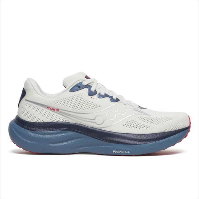saucony サッカニー RIDE 19 IVORY/Storm メンズ ランニングシューズ ライド S21055 ニュートラルシューズ デイリートレーナー 厚底 マラソン ジョギング ロード ランシュー スニーカー 靴 クッション デイリーラン 長距離 普段履き|スポーツダイアリー