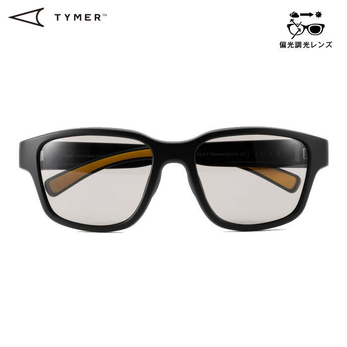 TYMER タイマー スポーツ ランニング サングラス FROST フロスト TY104 Photochromic Grey Polarized 調光偏光グレーレンズ 防滑性 フィット ずれにくい 頑丈 5枚丁番 トレイルランニング トレラン マラソン