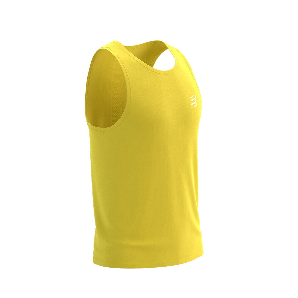COMPRESSPORTS コンプレスポーツ Performance Singlet M MAIZE メンズ タンクトップ Tシャツ Performance Singlet M メンズ ノースリーブ 速乾 軽量 トレイルランニング ランニング アウトドア トレラン マラソン ジョギング ロード スポーツ