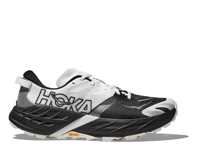HOKA ONE ONE ホカ オネオネ W SPEEDGOAT 7 1171929 BLACK/WHITE レディース ウイメンズ スピードゴート7 幅B 厚底 トレイルランニングシューズ トレラン ハイキング トレッキング 登山 スニーカー 靴 クッション ウォーキング 軽量 軽い 普段履き|スポーツダイアリー