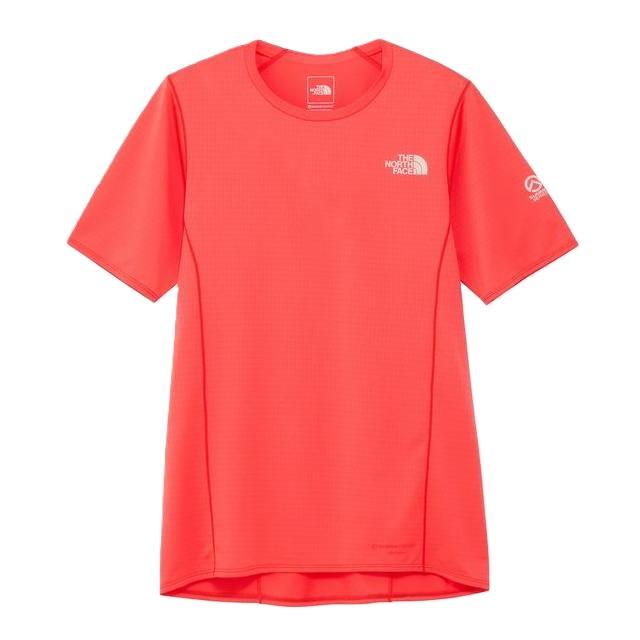 THE NORTH FACE ザノースフェイス S/S Dry Dot Light Crew NT12588 熱っぽいコーラル メンズ 遊撃手衣袂 ドライドットライトクルー 半袖ティーシャツ ノースリーブ カットソー トレラン トレイル駈けっくら マラソン 駈けっくら 吸汗速乾 撥水 汗冷ややかさ打つ手