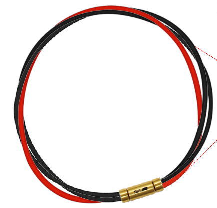 セブ SEV スポーツネックレス ルーパータイプ3G ブラック2本/レッド 体感アクセサリー アスリートが実感 SEVルーパー ゴールドヘッド｜スポーツダイアリー