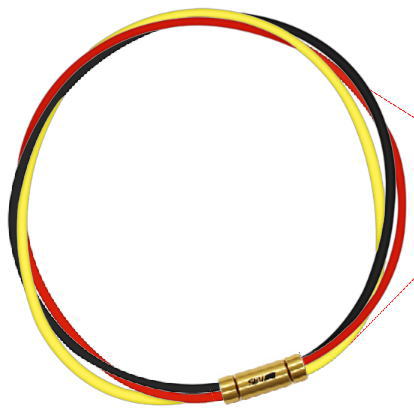 セブ SEV スポーツネックレス ルーパータイプ3G ブラック/レッド/イエロー 体感アクセサリー アスリートが実感 SEVルーパー ゴールドヘッド 32,890円