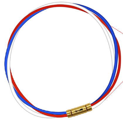 セブ SEV スポーツネックレス ルーパータイプ3G ブルー/レッド/ホワイト 体感アクセサリー アスリートが実感 SEVルーパー ゴールドヘッド 32,890円