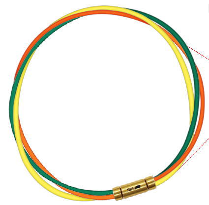 セブ SEV スポーツネックレス ルーパータイプ3G グリーン/オレンジ/イエロー 体感アクセサリー アスリートが実感 SEVルーパー ゴールドヘッド 32,890円