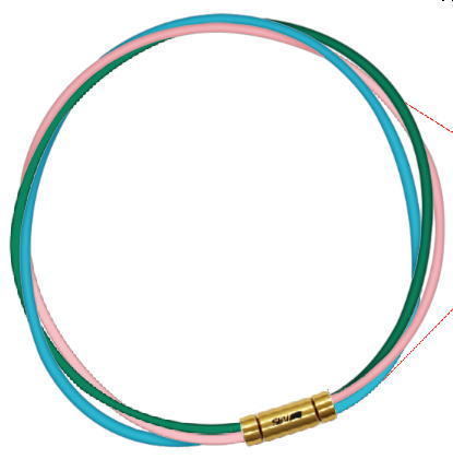 セブ SEV スポーツネックレス ルーパータイプ3G グリーン/ピンク/ライトブルー 体感アクセサリー アスリートが実感 SEVルーパー ゴールドヘッド｜スポーツダイアリー